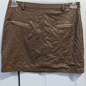 Marcelle women's leather skirt